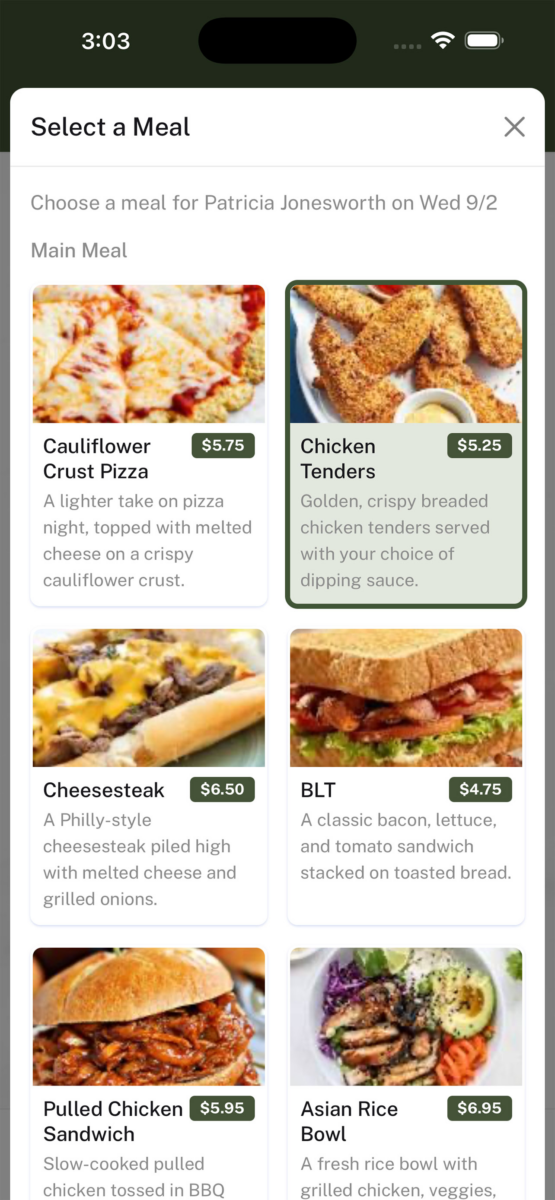 Gill Grilling Schools - Menu