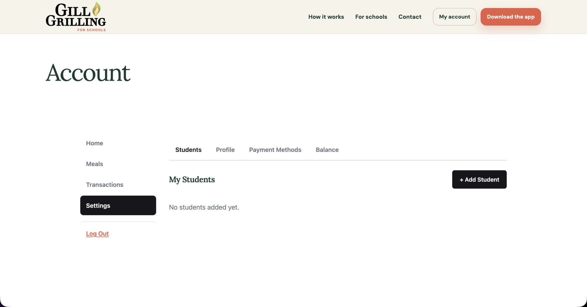 Gill Grilling Schools - Web Dashboard